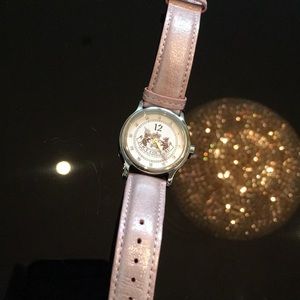 Juicy Couture pink shimmery leather watch